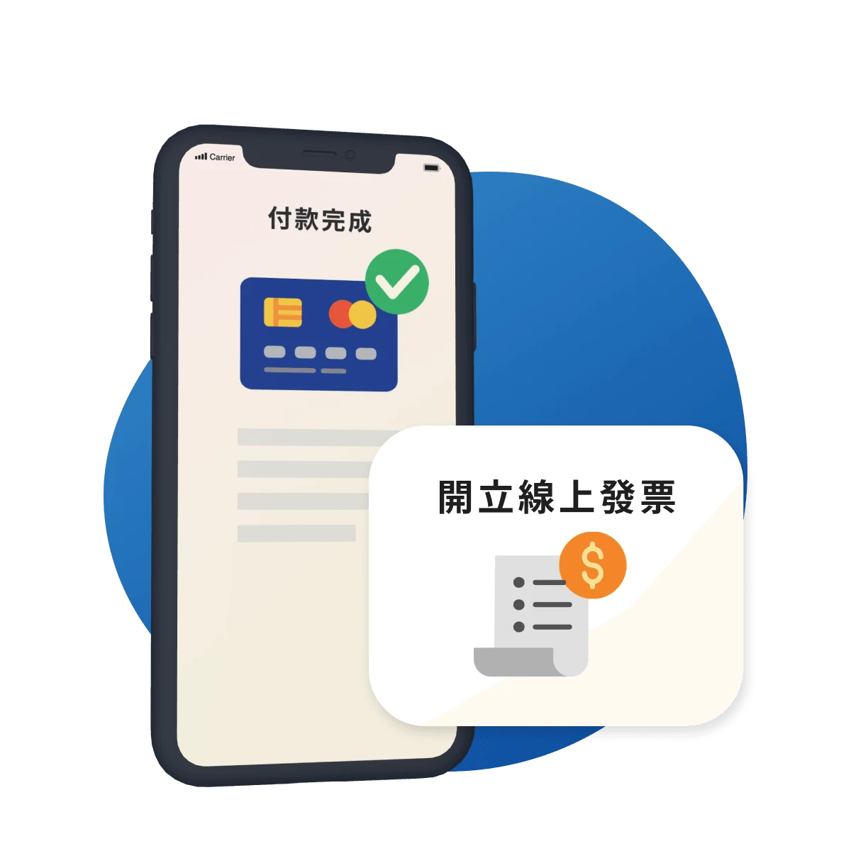 WishMobile 外帶外送系統 (線上點餐系統) - 品牌 APP / LINE 網路下單超方便，線上刷卡、開發票一次搞定！可串接金流提供線上付款，一旦經信用卡支付款項後，即線上開立發票給消費者。